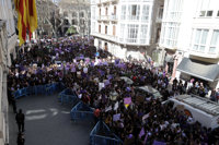 Miles de estudiantes se manifiestan en Palma contra la "violencia machista y la justicia patriarcal"