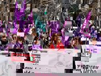 CCOO cifra el seguimiento de la huelga educativa este 8M en un 90% en universidad y 60% en Secundaria