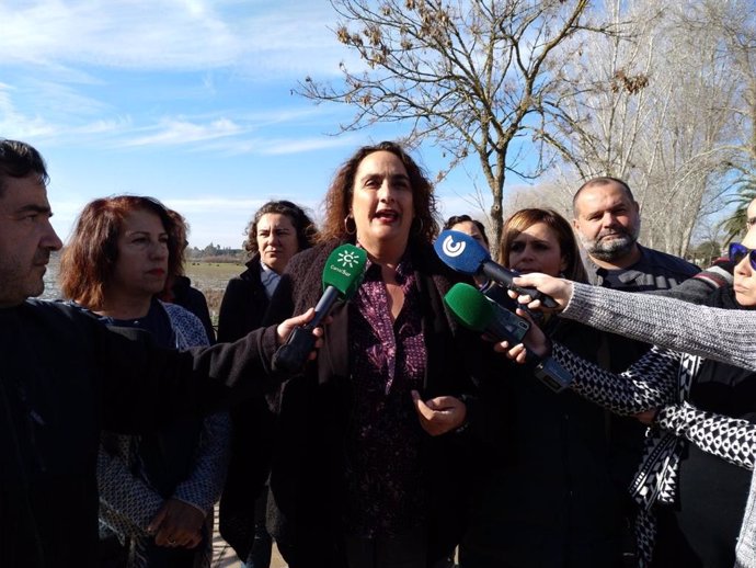 La portavoz adjunta del grupo parlamentario Adelante Andalucía, Ángela Aguilera