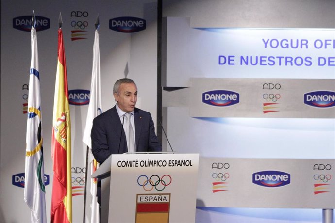 Alejandro Blanco en el evento del COE, CSD, ADO y Danone en Madrid