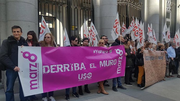 USO rechaza que se politice la lucha del #8M y pide a los partidos trabajar unid