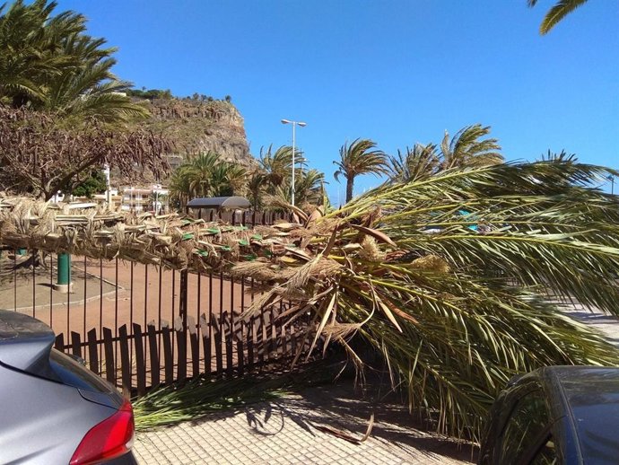 La capital gomera suspende los actos del Carnaval por el fuerte viento