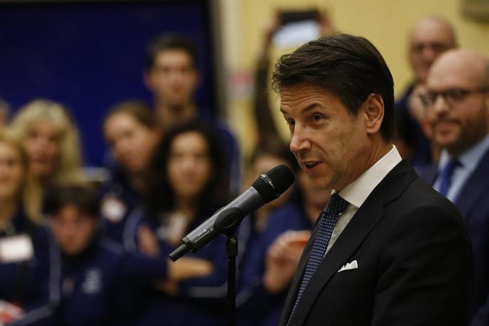 Giuseppe Conte meets intellectual disabilities athletes in Rome