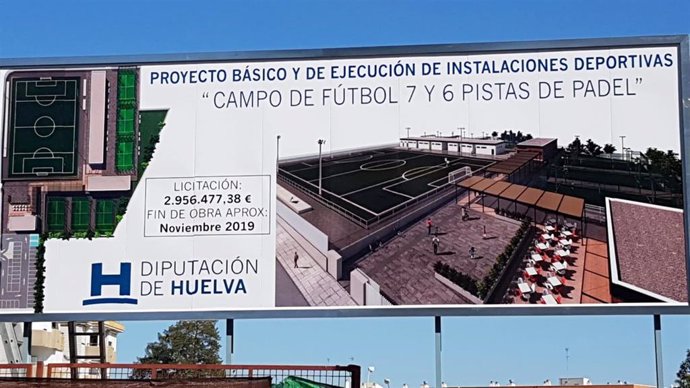 Huelva.- Diputación adjudica la ejecución de la segunda fase de construcción del