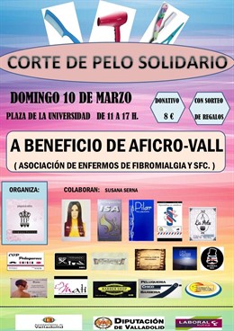 Peluqueros de toda España participan en Valladolid en un corte de pelo solidario