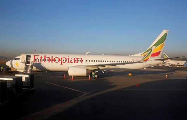 Foto de un avión de Ethiopian Airlines