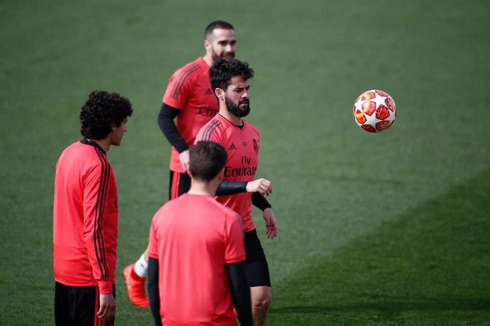 Soccer: Champions League - Real Madrid training day