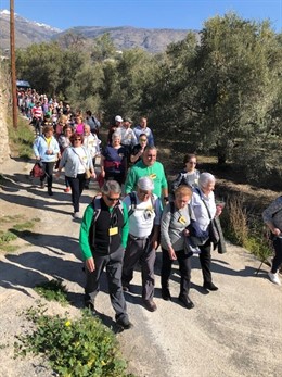 Granada.- La VIII marcha solidaria Caminando Contra el Cáncer de Órgiva congrega