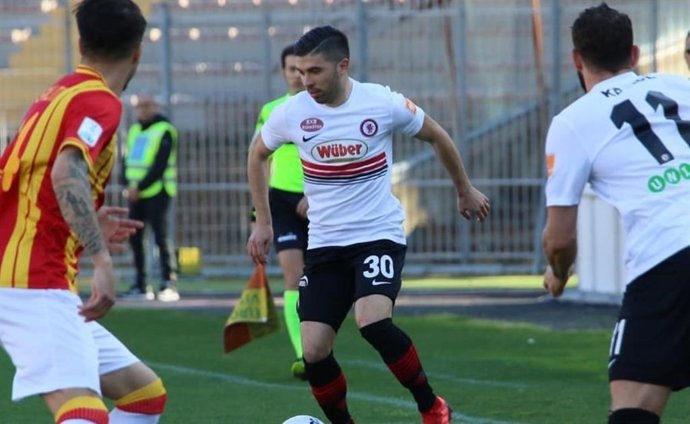 Varios jugadores del Foggia italiano.