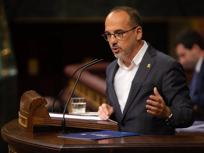 Carles Campuzano, del PDeCAT, en la tribuna