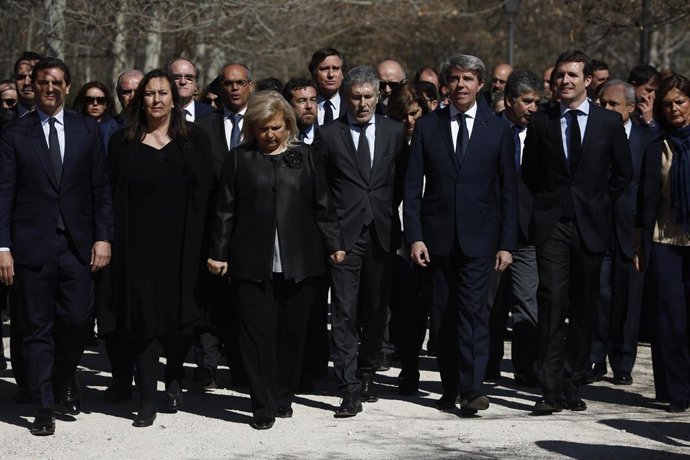 Acto en memoria de las víctimas del 11-M en el Bosque del Recuerdo del Retiro 