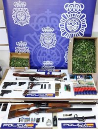 Nueve detenidos en Córdoba de un clan familiar dedicado al narcotráfico y la fabricación artesanal de armas de fuego