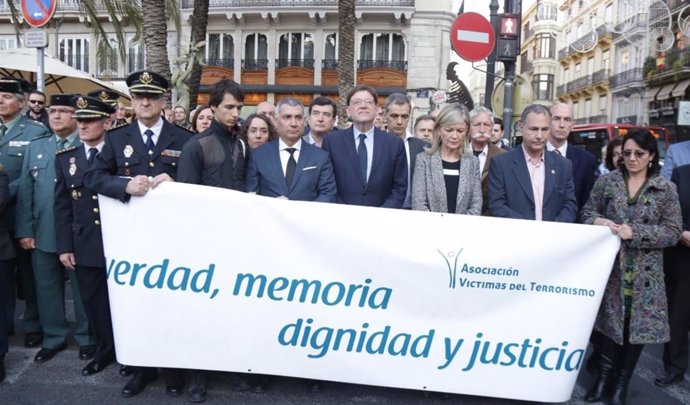 Valencia.- Políticos y sociedad civil homenajean a víctimas del terrorismo y pid