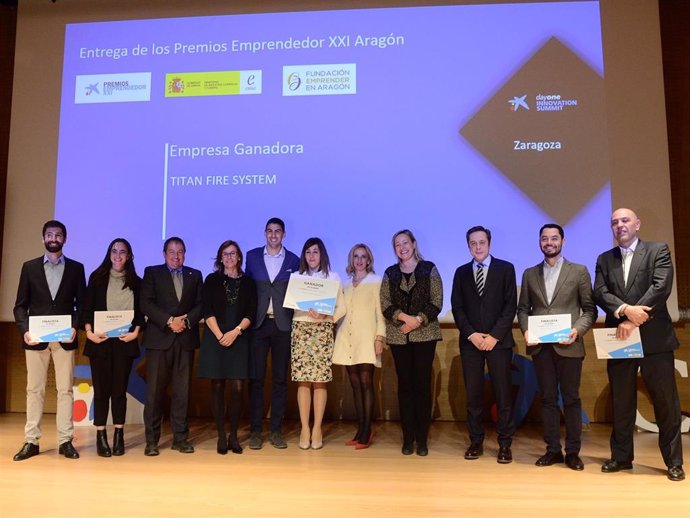 La empresa Titan Fire System gana los Premios EmprendedorXXI en Aragón