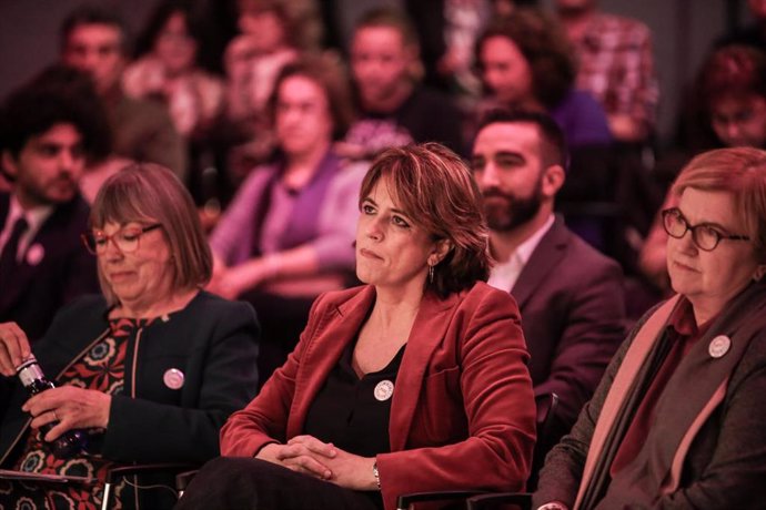 Carmen Calvo inaugura el acto 'La España que queremos es feminista'.  