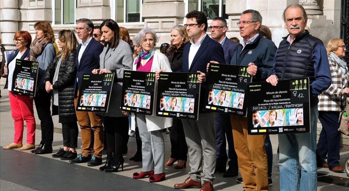 Santander recuerda a las mujeres asesinadas en Madrid, Málaga y Pontevedra