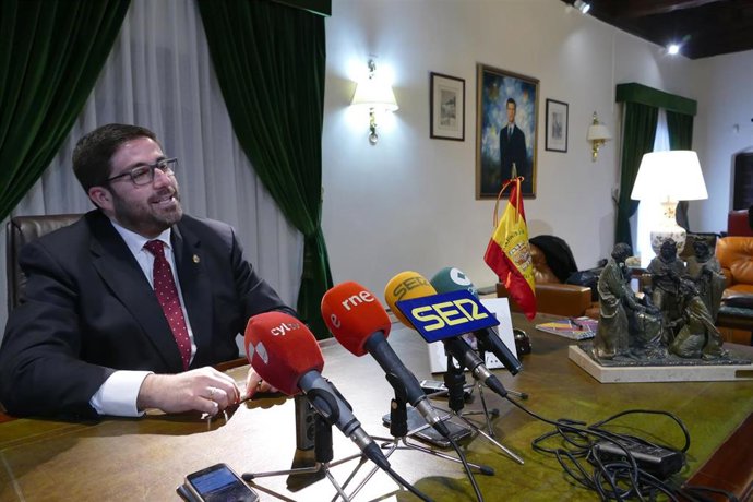 Sánchez Cabrera durante el mensaje de Navidad 21-12-2018