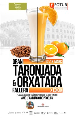 LA HORCHATADA Y NARANJADA FALLERA CUMPLE SU DÉCIMO ANIVERSARIO  EN FALLAS, PRODU