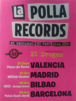 La Polla Records anuncia conciertos en grandes recintos de Valencia, Madrid, Bil