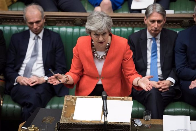 Brexit.- May asegura que votará en contra de un Brexit sin acuerdo