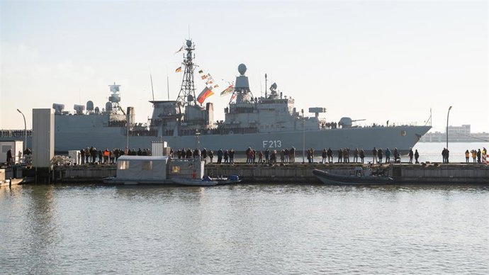 German frigate Augsburg returns from final deployment