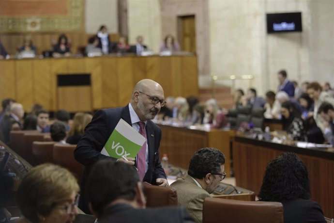 Sesión de control en la segunda jornada del Pleno del Parlamento andaluz