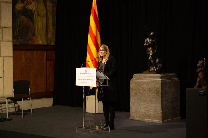 La consejera de la Generalitat catalana Elsa Artadi encabeza el Día Internaciona