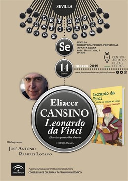 Sevilla.- El CAL presenta el nuevo libro de Eliacer Cansino dentro del ciclo 'Le