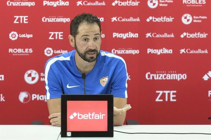 El entrenador del Sevilla FC, Pablo Machín