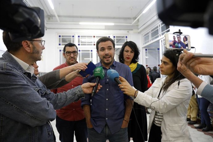 28A.-Garzón Dice Que  Unidas Podemos "Garantiza Las Conquistas Sociales Amenazad