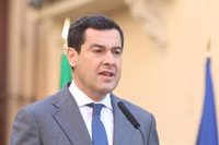 Juanma Moreno lamenta la agresión en Bollullos y asegura que su Gobierno seguirá "firme" contra esta "lacra"