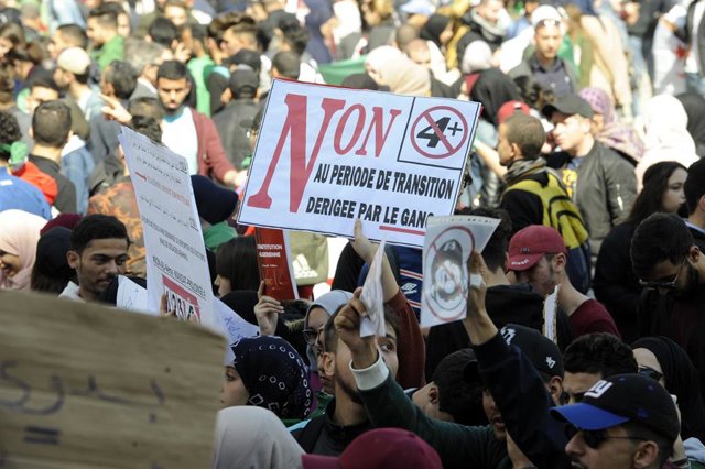 Algerians protest election postponement