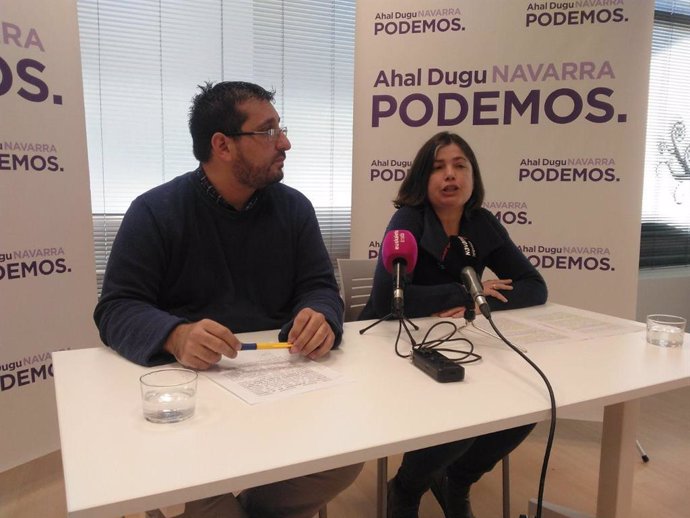 Rueda de prensa de los candidatos de Podemos a las elecciones al Ayuntamiento de