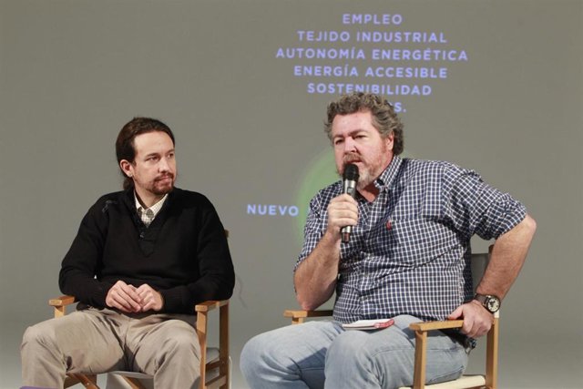 Pablo Iglesias y Juantxo López Uralde
