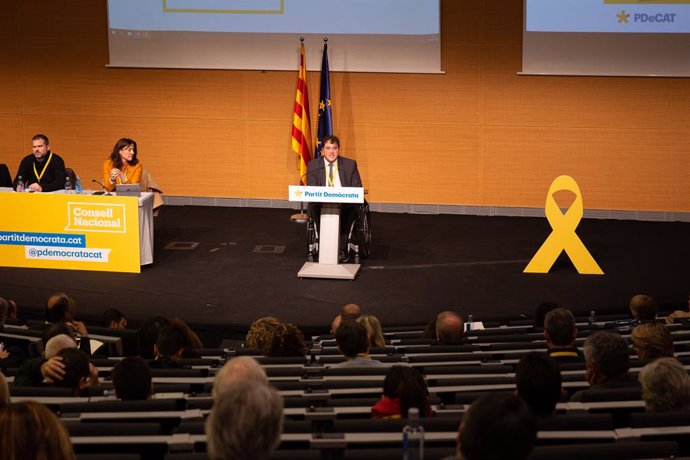 Reunió del Consell Nacional del PDeCAT a Barcelona (Catalunya) 