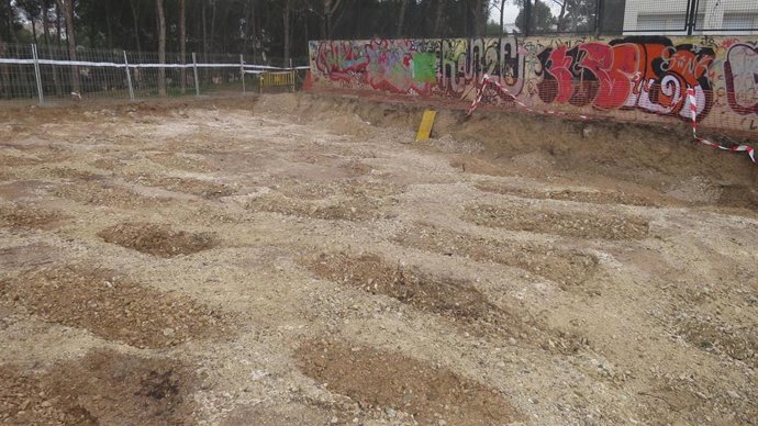 Los trabajos de arqueología en la zona del colegio Torre Monreal no afectarán a 