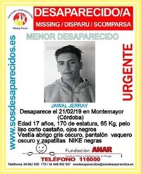 Buscan a un joven de 17 años ausentado hace tres semanas de un centro de menores inmigrantes de Montemayor (Córdoba)