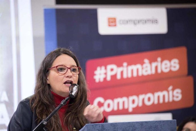 Oltra interviene en el acto en Alicante