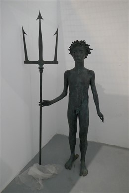 Santander.- La escultura de Neptuno Niño regresará la próxima semana al promonto