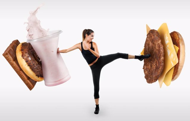 Dieta. Huir de las calorias. Hamburguesas. Dieta sana. Perder Kilos