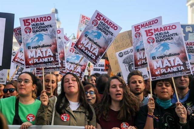 Manifestación en Madrid contra el Cambio Climático