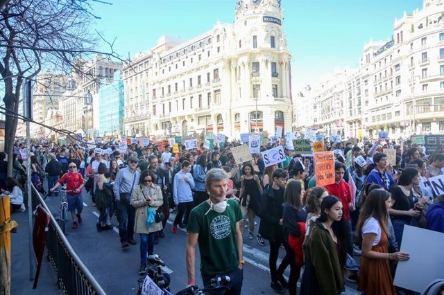 Manifestación en Madrid contra el cambio climático