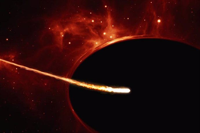 Los agujeros negros pueden mover sin combustible naves interestelares