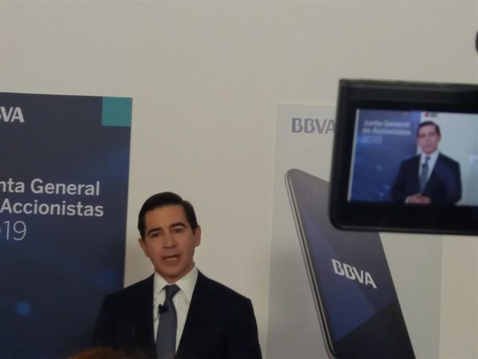 Primera reunión de accionistas de Carlos Torres como presidente del BBVA