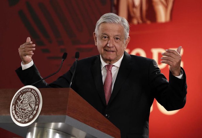 Mexican President Obrador press conference in Mexico