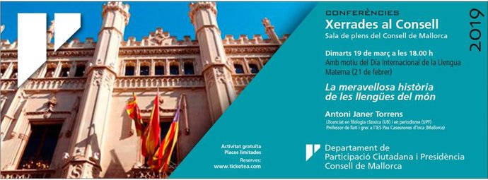 El Consell acull aquest dimarts la primera conferncia del seu cicle de 'Xerrade