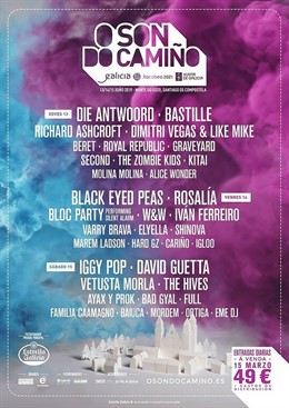 Iggy Pop e David Guetta, na xornada do sábado de O Son do Camiño, mentres Black 