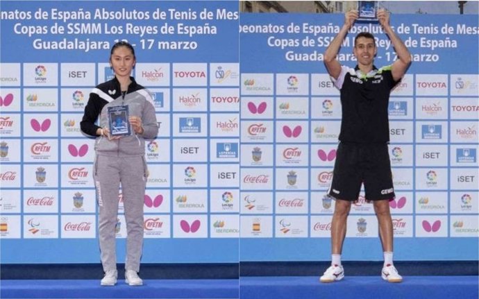 Tenis de mesa.- Sofía Xuan y Álvaro Robles, campeones absolutos de España