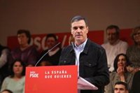 Sánchez ve a PSOE como única "garantía" para Madrid ante la "derecha partida en tres" y la "otra izquierda hecha añicos"
