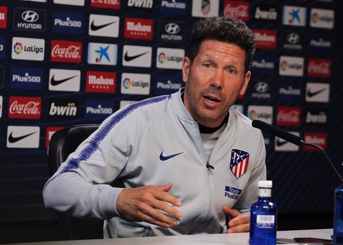 Rueda de prensa del entrenador del Atlético de Madrid, Diego Simeone